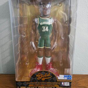 Brand New Funko Gold Giannis Antetokounmpo 12 inch premium Vinyl Figure